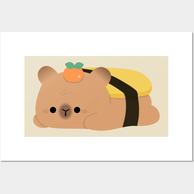 Capybara Tamago Wall Art by theladyernestember